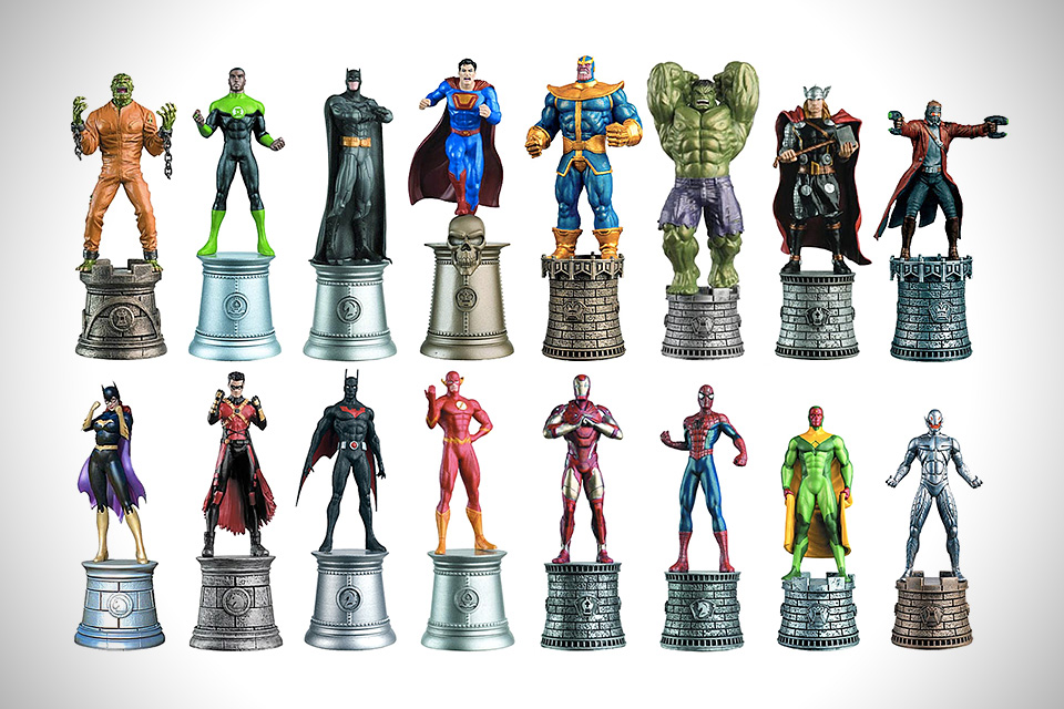 Marvel Vs DC Superhero Chess Pieces The Coolector