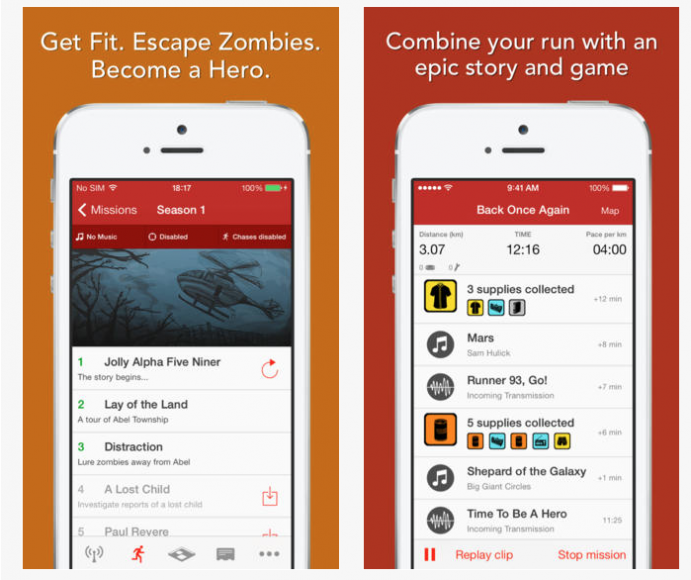 Zombies, Run App The Coolector