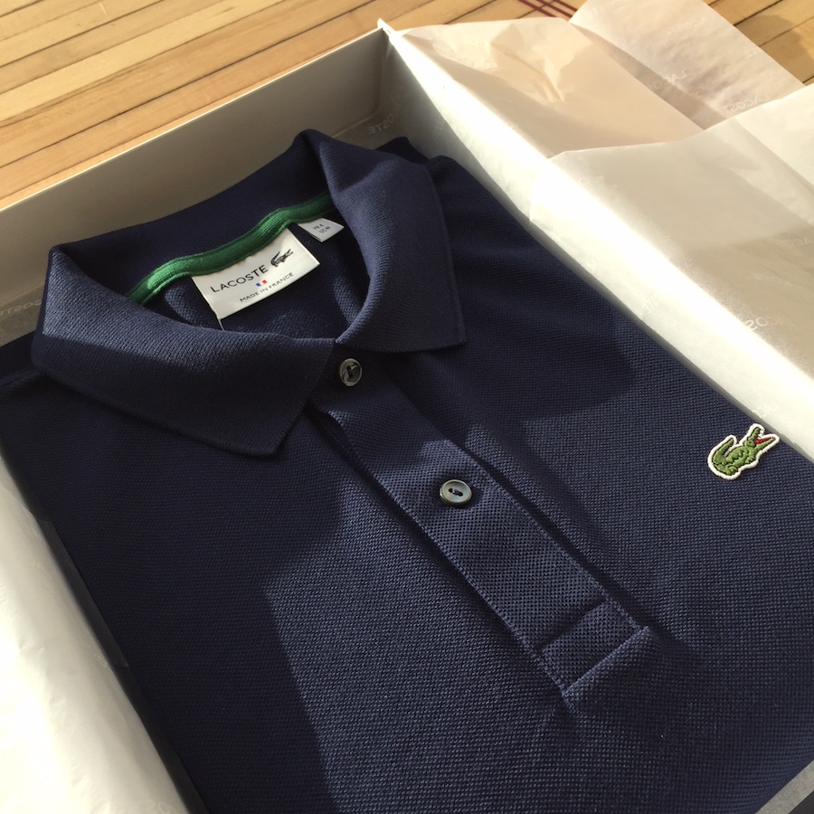 lacoste personalised polo