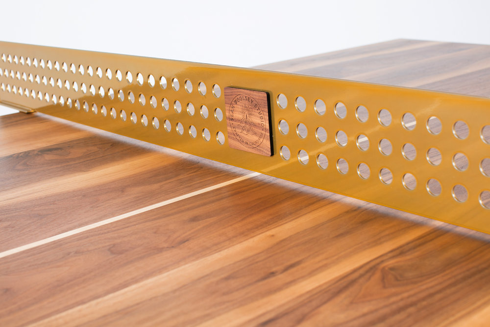 Solid Walnut Ping Pong Table — Sean Woolsey Studio