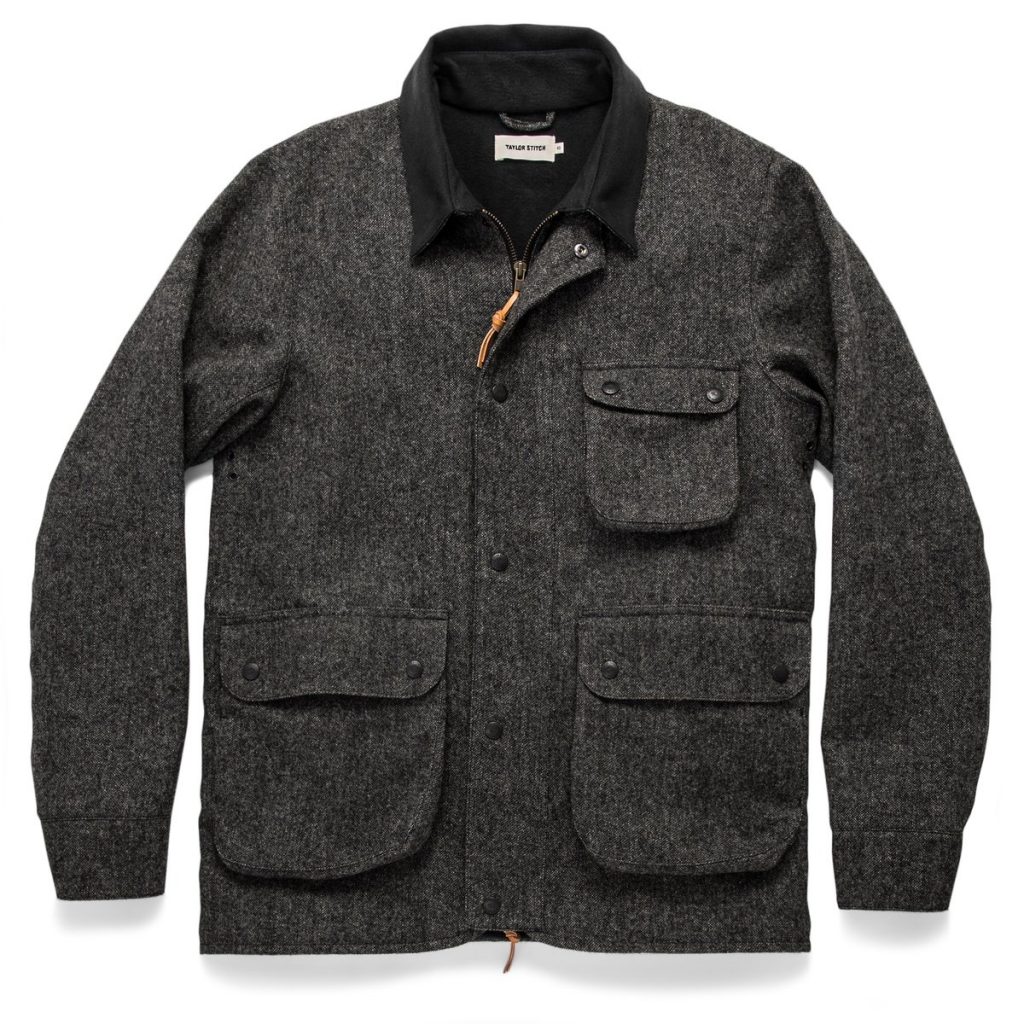 Taylor Stitch Rover Jacket in Charcoal Birdseye Waxed Wool | The Coolector