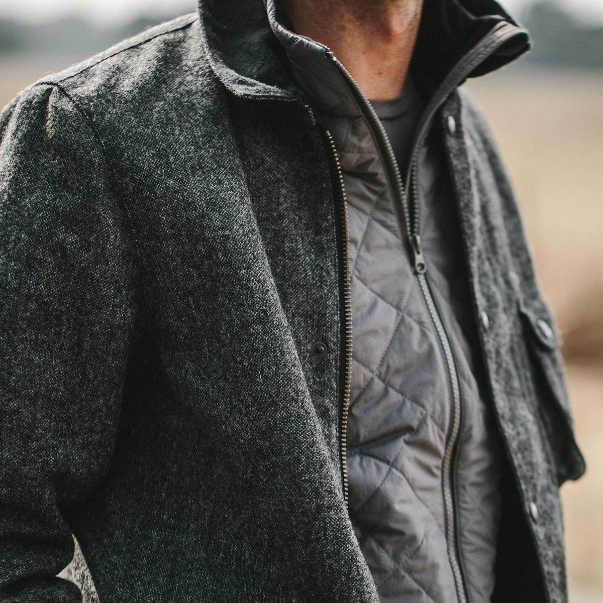 Taylor Stitch Rover Jacket in Charcoal Birdseye Waxed Wool | The Coolector