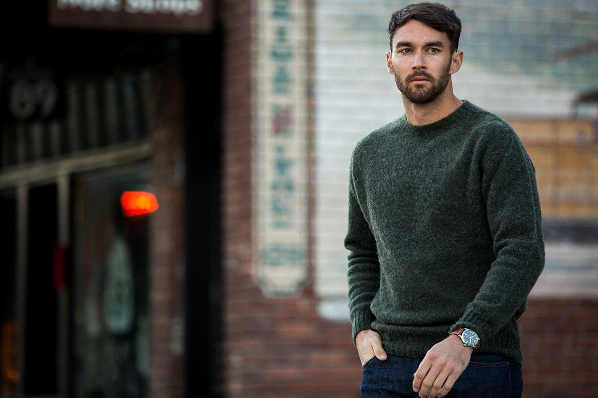 Suede trimmed Details about   Mens Merino Sweater ideal for Shooting,Walking,Outdoorwear 