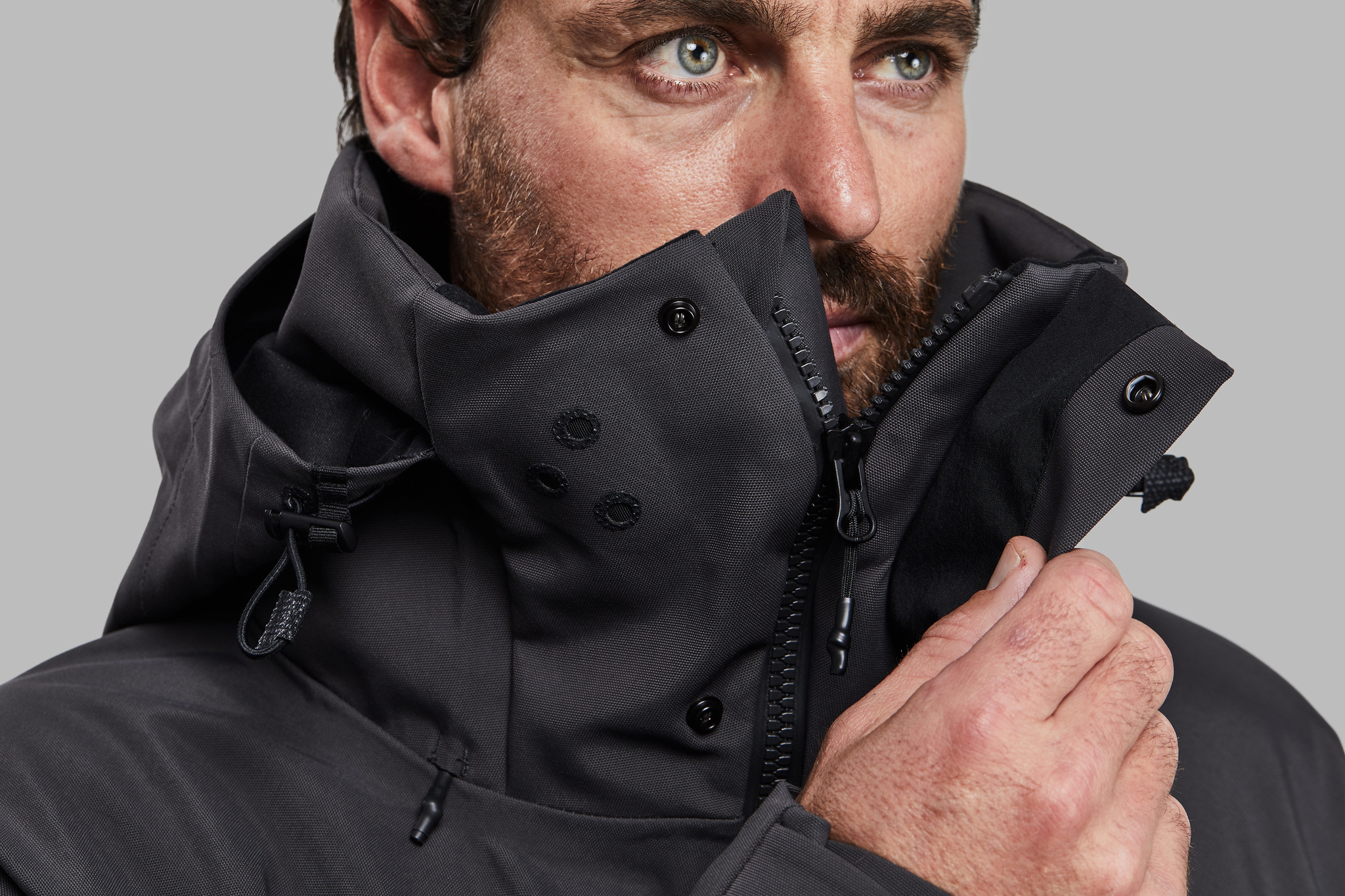 mustard long puffer coat