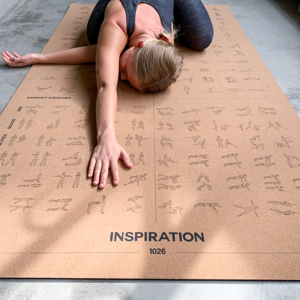 INSPIRATION oversized & instructional mat is great for working out