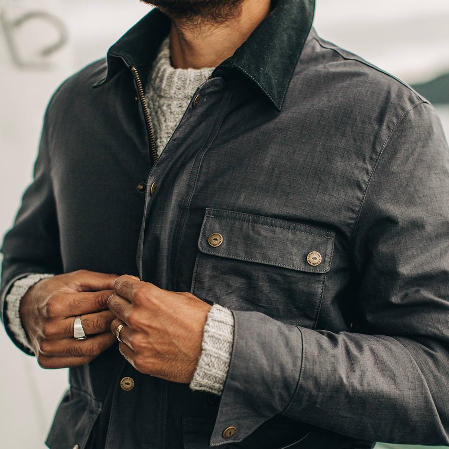 Taylor Stitch Rover Jacket in Ripstop Slate Dry Wax | The Coolector