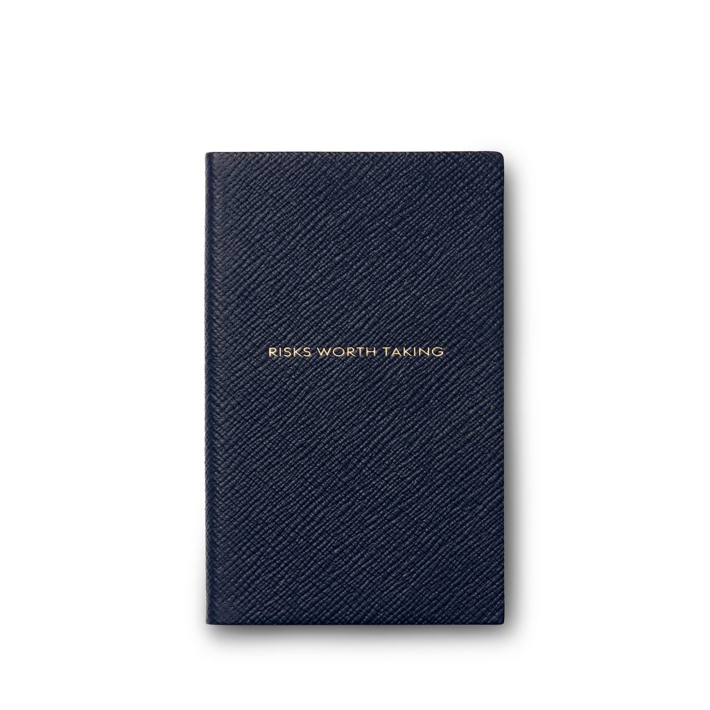 Smythson Black Piece Of Cake Chelsea Notebook 1200194 BLACK ONE