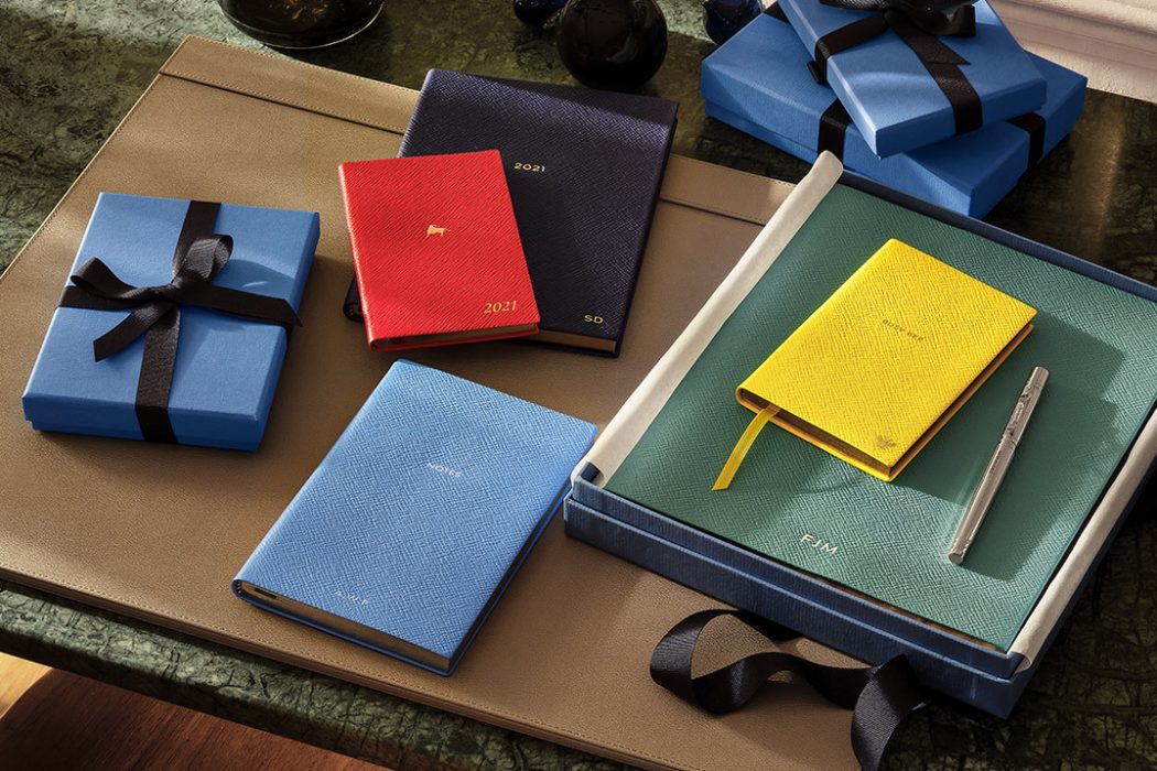 Smythson Lapis Blue Swings And Roundabouts Chelsea Notebook