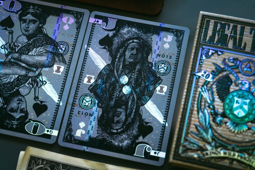 Kings Wild Project Holographic Legal Tender Version II Playing Cards
