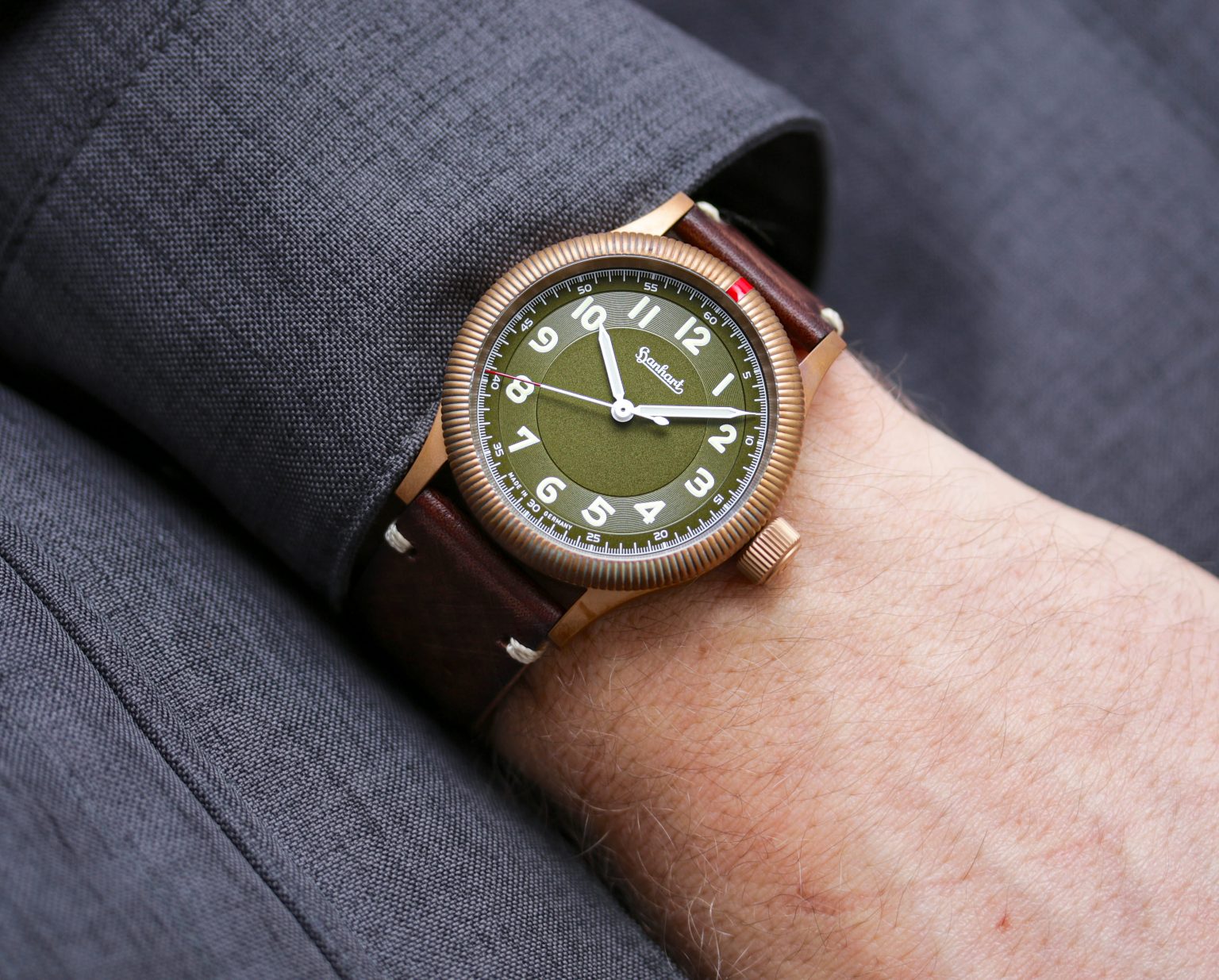 Hanhart PIONEER One Bronze Watch | The Coolector