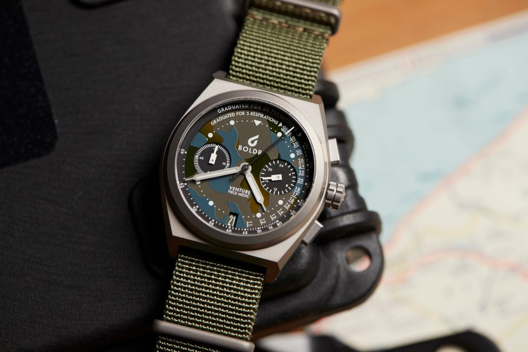 Boldr Supply Co Camo Dial Field Medic Chronograph Watch The Coolector