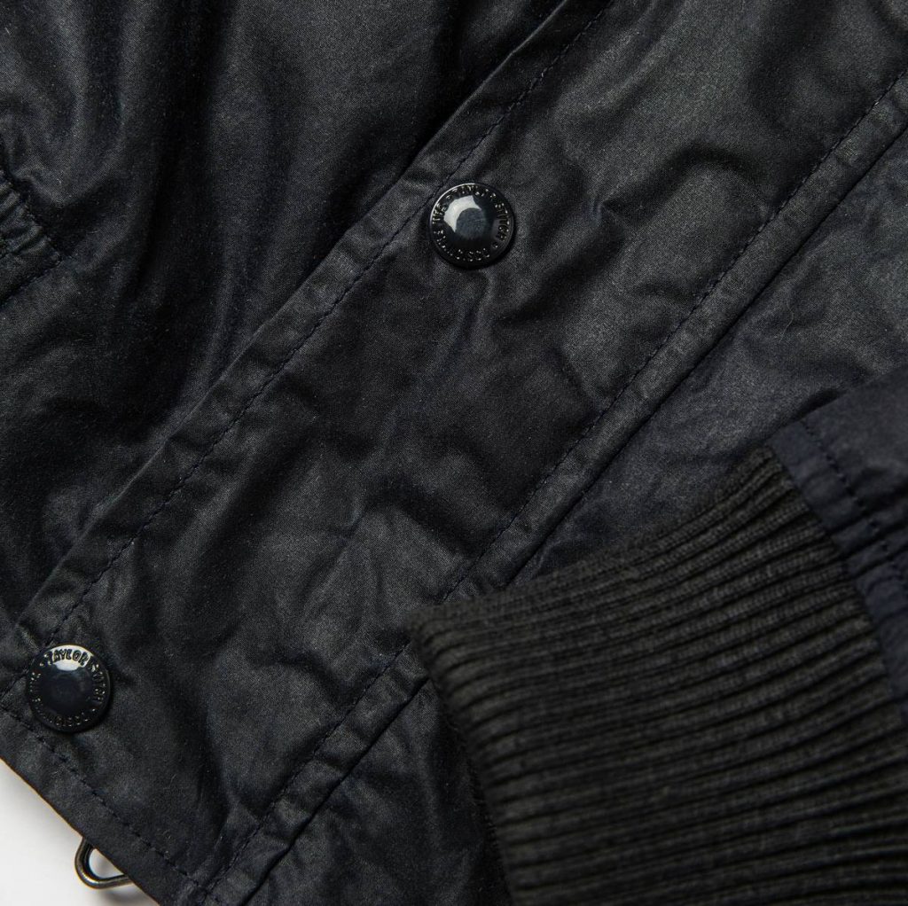 Taylor Stitch Bomber Jacket in Waxed Navy | The Coolector