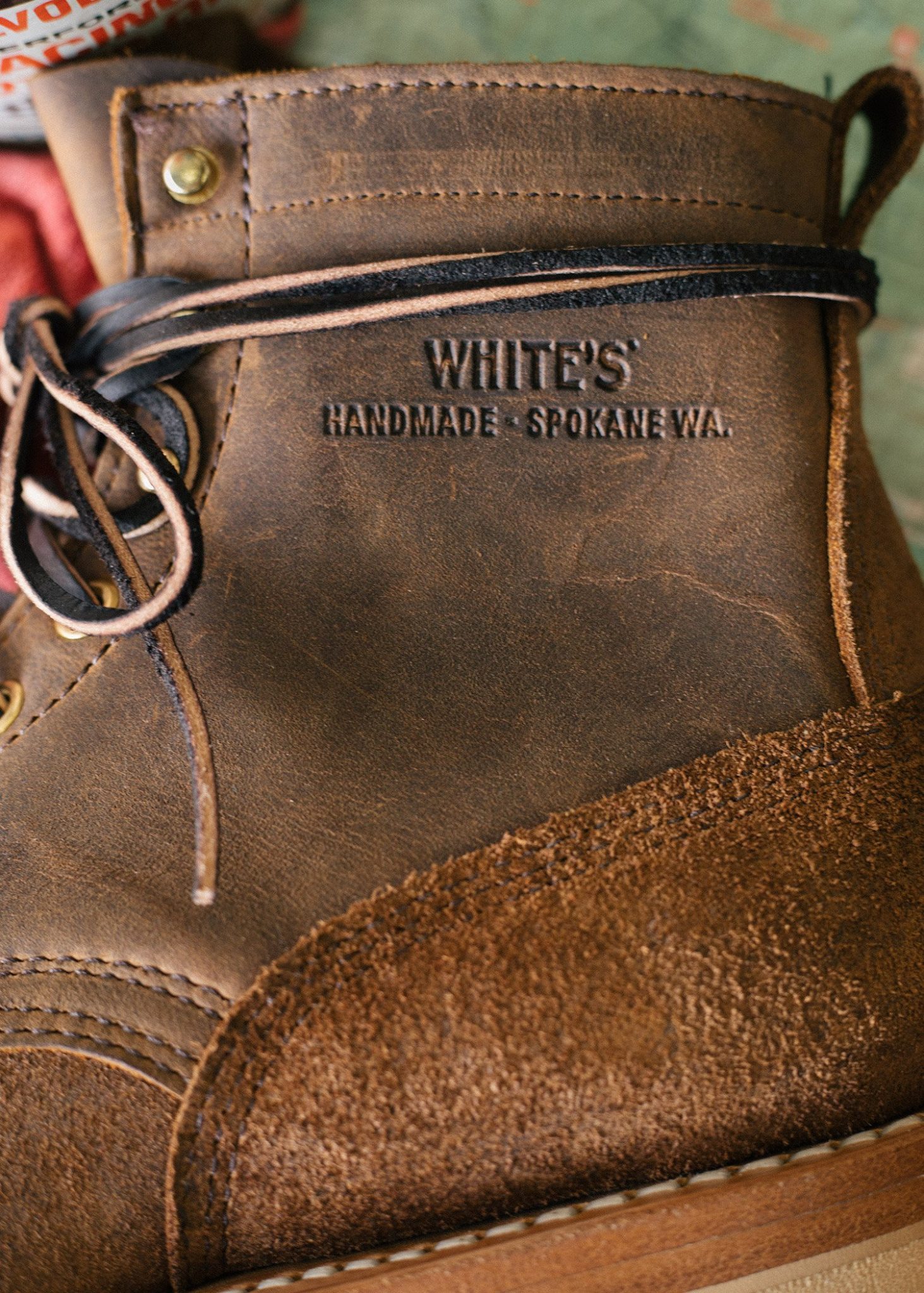 White’s Boots X Iron & Resin Distressed Rough Out Rambler Boot The