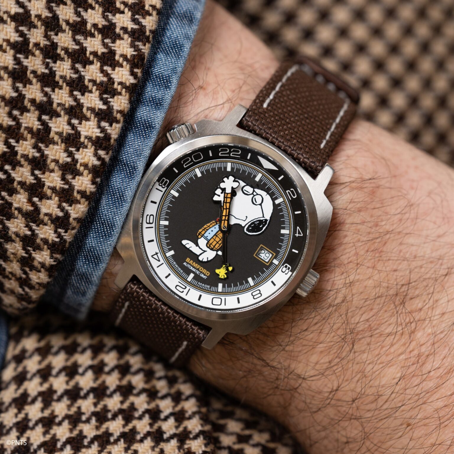 Bamford x Hodinkee Peanuts “Joe Preppy” GMT Limited Edition Watch The