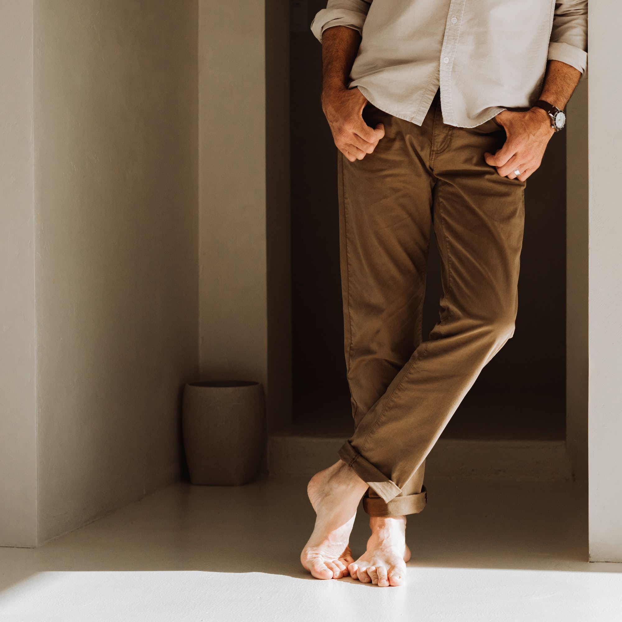 Huckberry Flint And Tinder Men's 365 Chino Shorts - Stretch Comfort Shorts (7" Inseam) - View #8