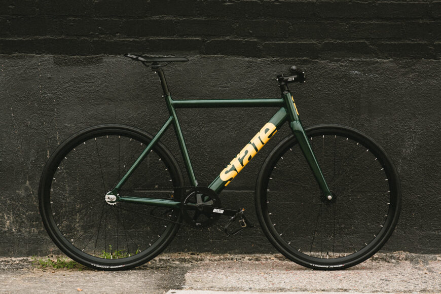 state bicycle black label army green