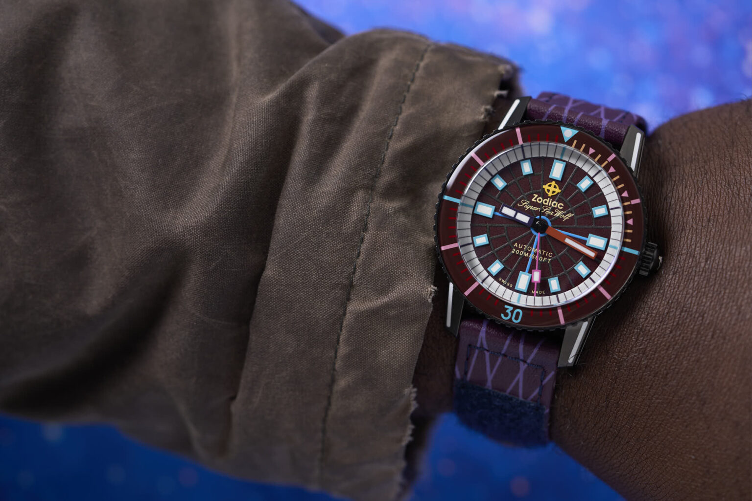 Zodiac x Worn & Wound Super Sea Wolf Laser Tag Watch The Coolector