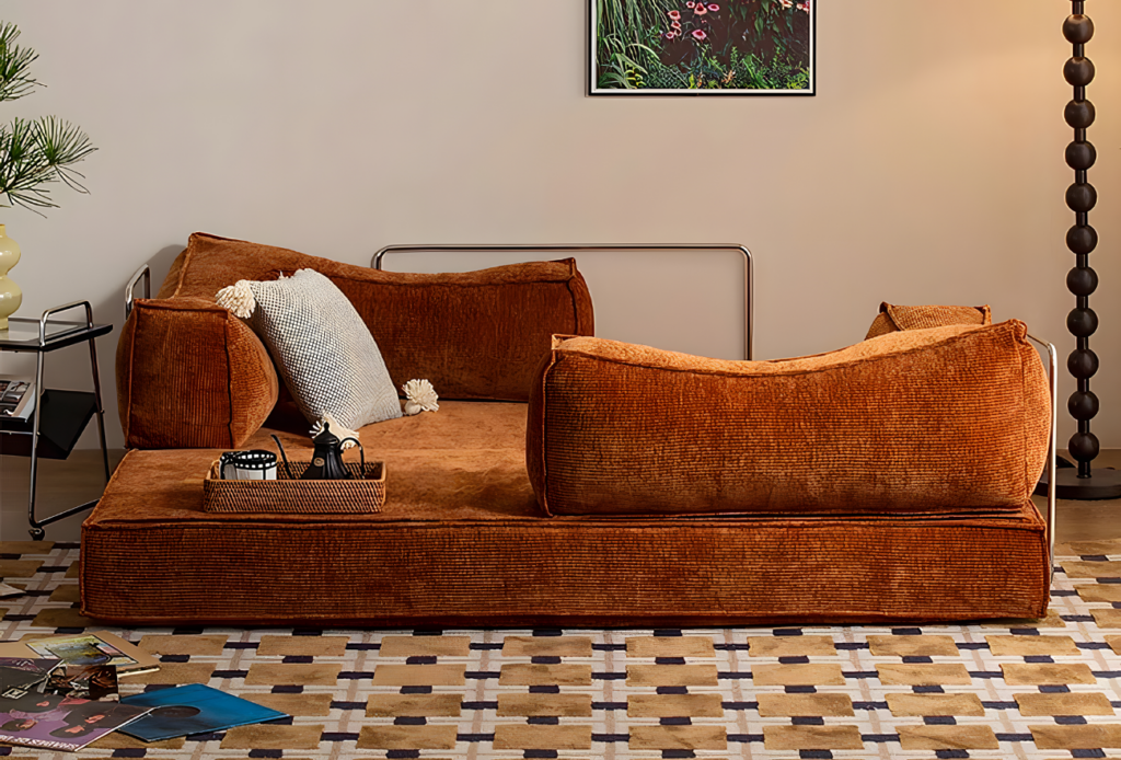Modern Corduroy Upholstered Sofa Bed | The Coolector