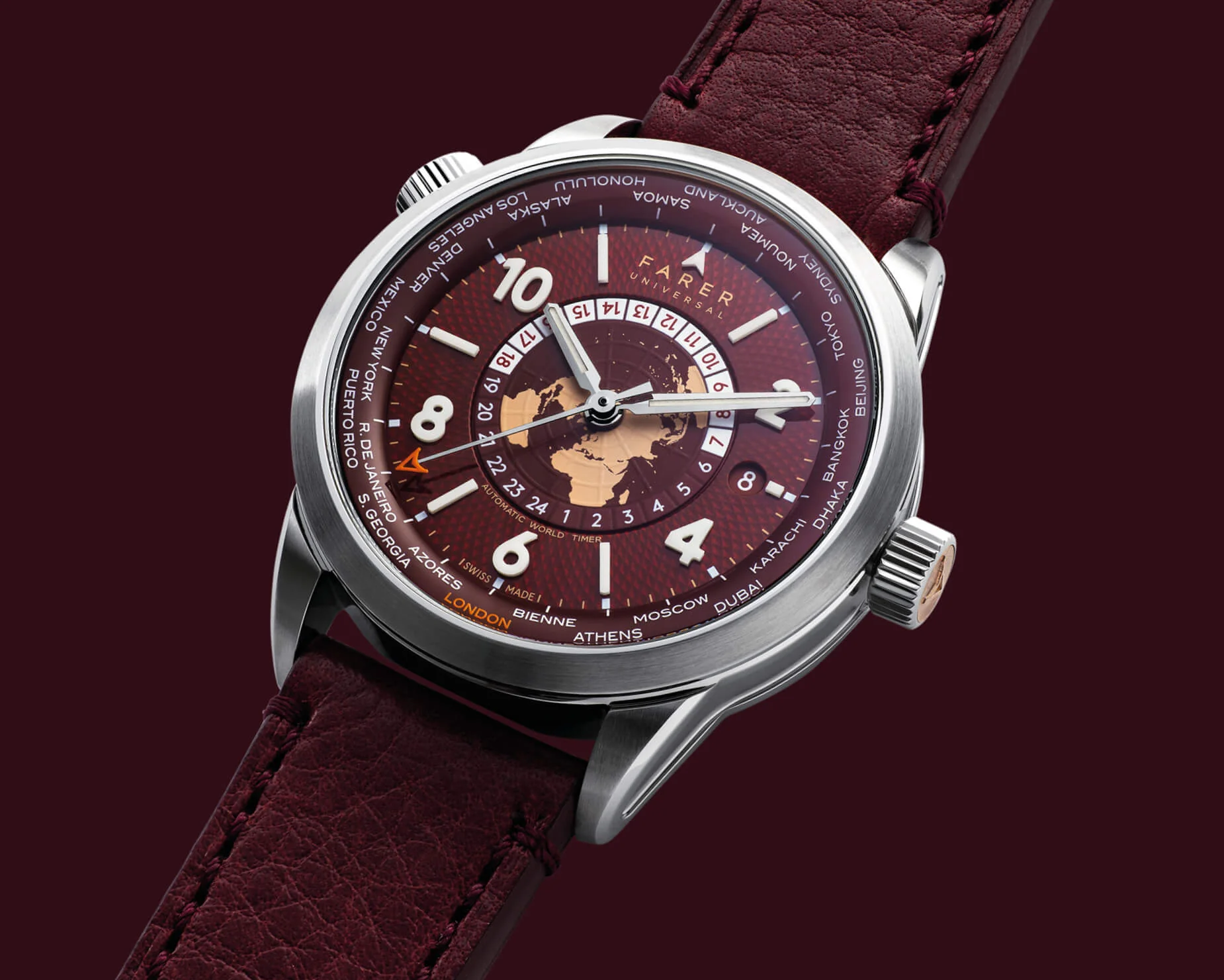 Exploring New Horizons: The Farer Thorne World Timer Watch | The