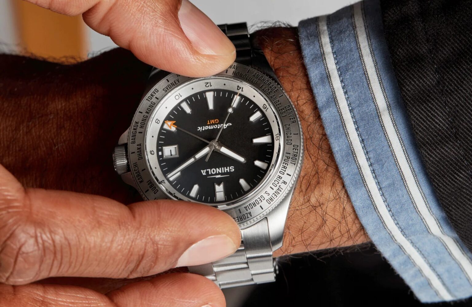 Mastering the Time Zones: The Shinola Monster GMT Worldtimer Watch ...